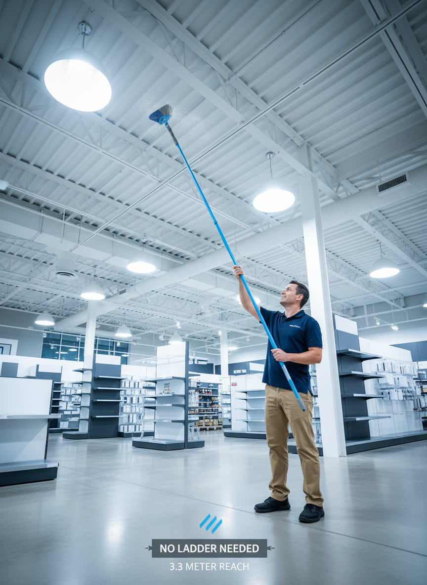 Arrow Web Remover with 3m Extendable Handle