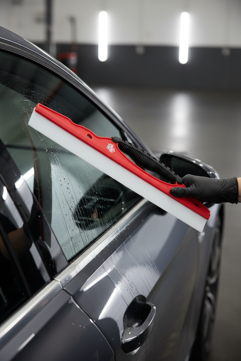 Pulizia finestrino auto con tergivetro TPR lifestyle photography