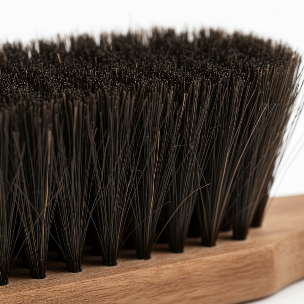 Spazzola Ecologica in Crine Naturale e Legno -Pulizia mobili antiquariato