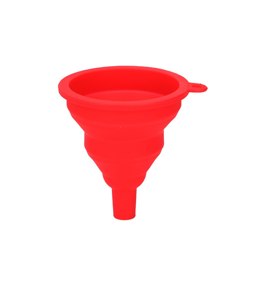 Imbuto Pieghevole in Silicone Rosso Salvaspazio - Multiuso Cucina Auto Garage
