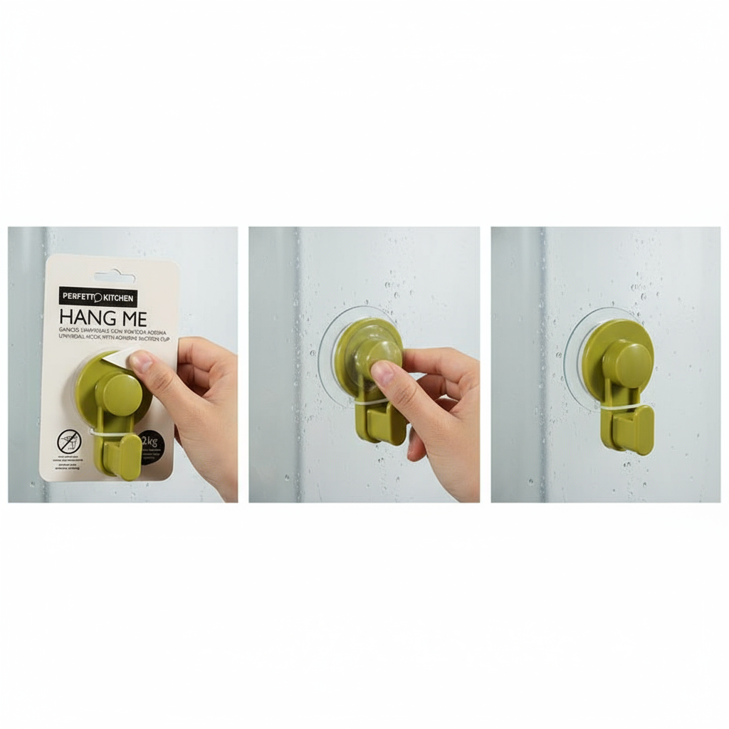 Installazione gancio ventosa senza fori