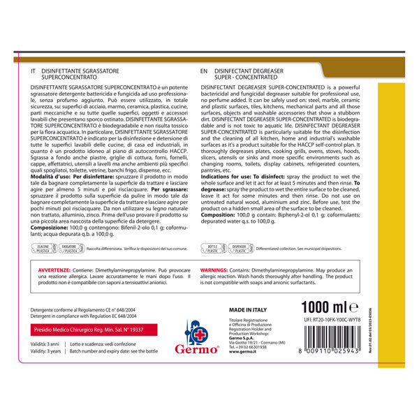 Sapone Disinfettante Antisettico 1L con Dispenser Tekna K014