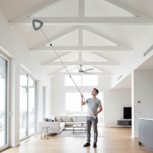 Kit in azione per pulizia soffitti