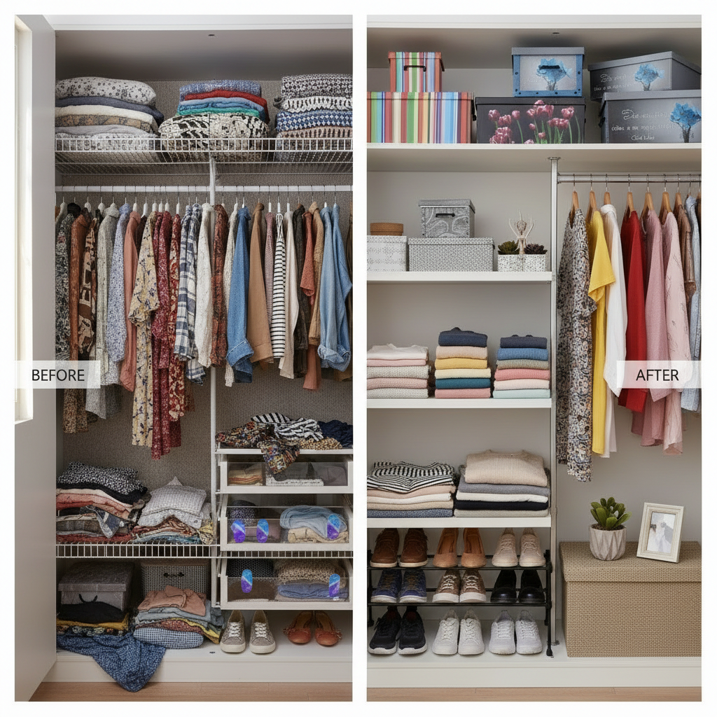 Kit in uso nell'armadio