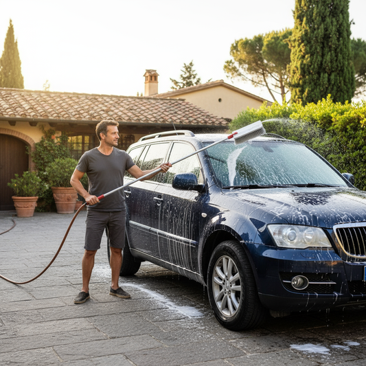 Lavaggio auto con asta