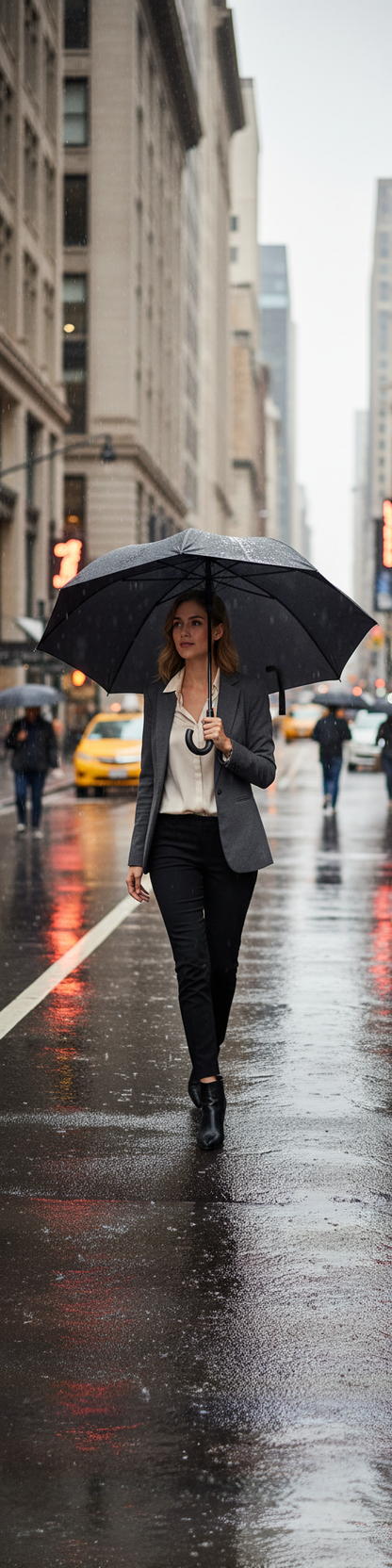 Lifestyle Donna con Ombrello