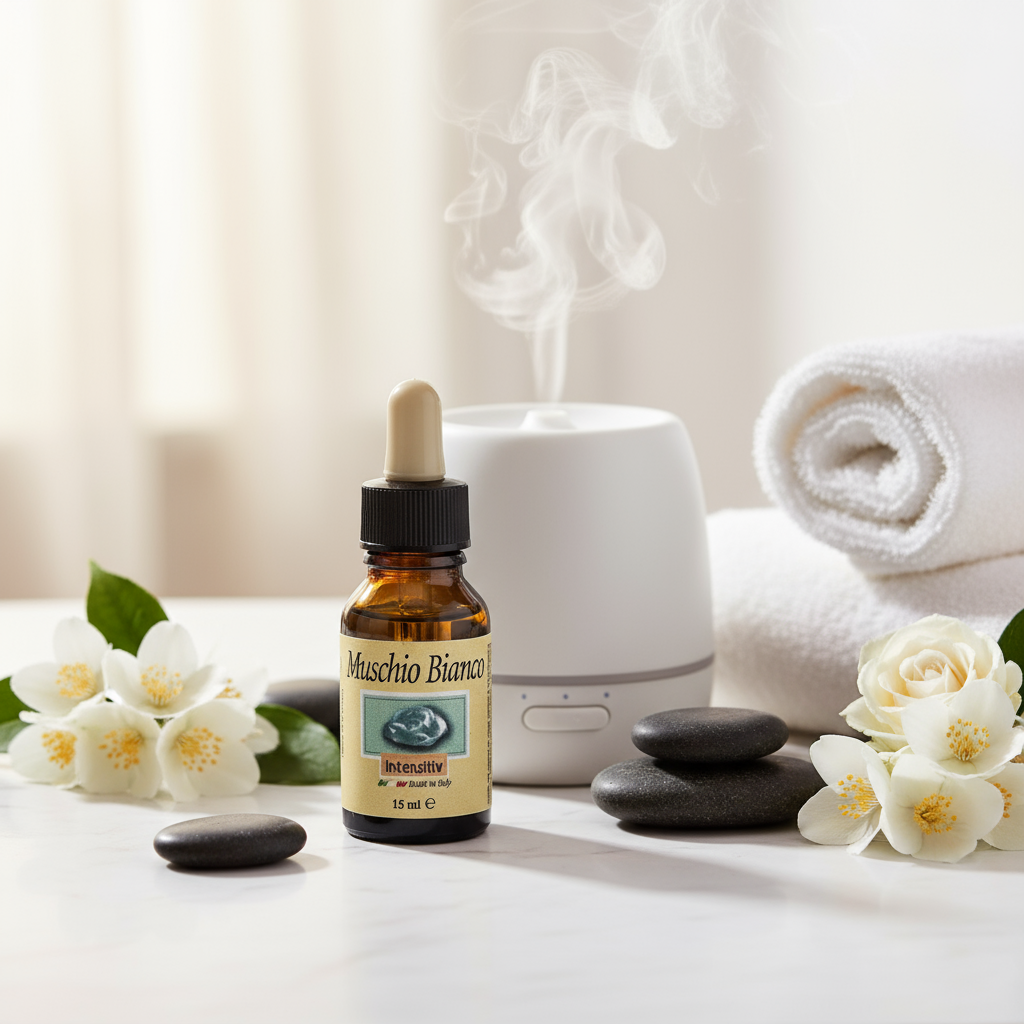 Muschio Bianco in uso aromaterapia