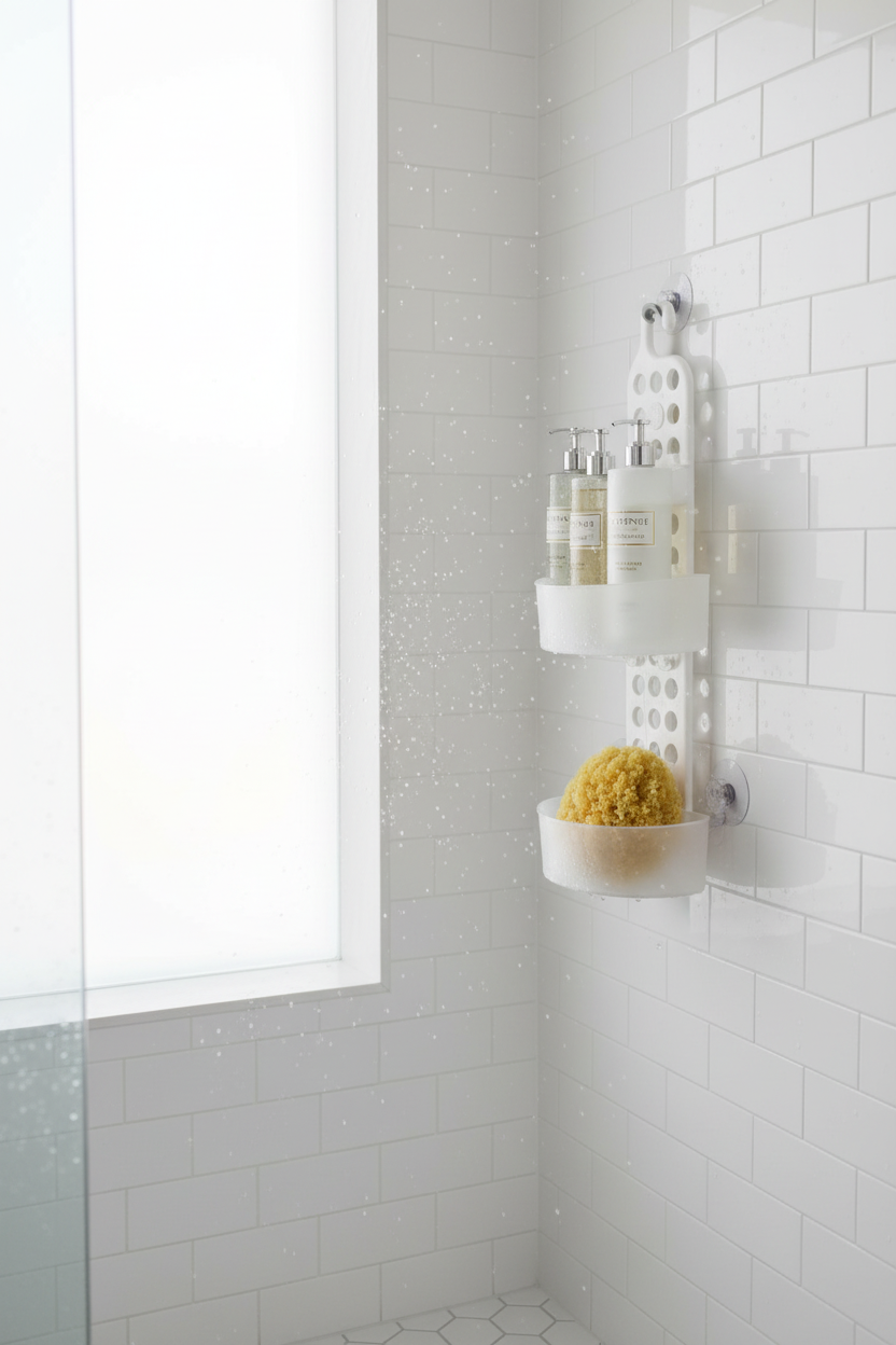 Organizzatore in doccia moderna