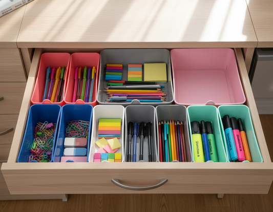 Organizzazione cassetto ufficio