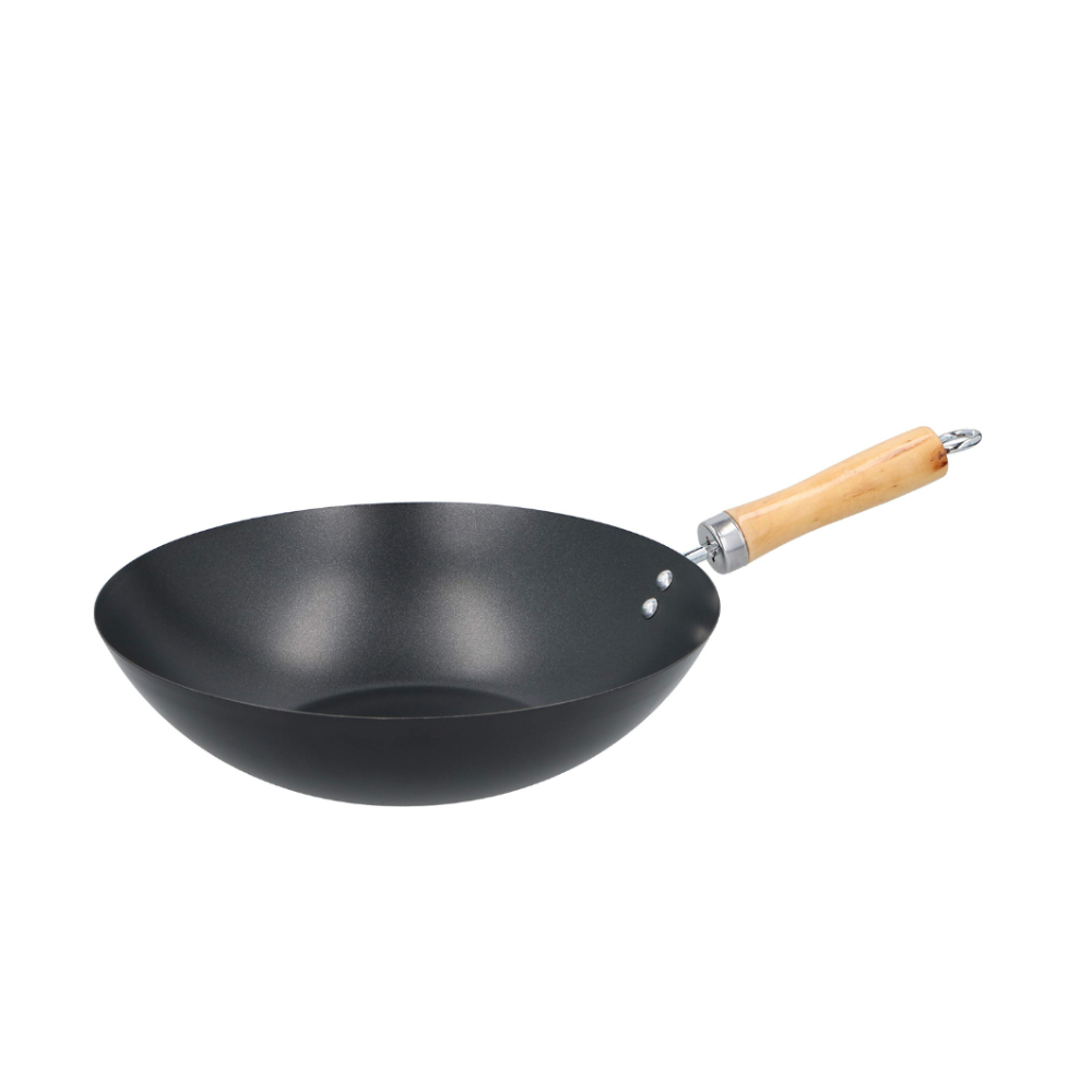 Asian style wok pan with non-stick coating, 30 cm