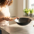 Wok 30cm Alpina Antiaderente Manico Legno