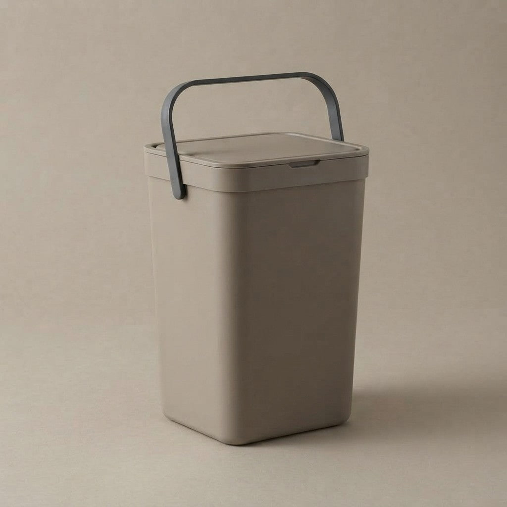 Poubelle suspendue Gino 12L - Poubelle de cuisine bio, 2 couleurs