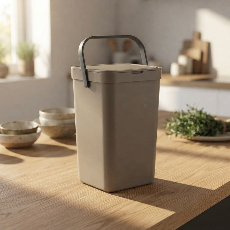 Pattumiera Umido da Appendere 12L Gino - Bidone Organico Cucina 2 Colori