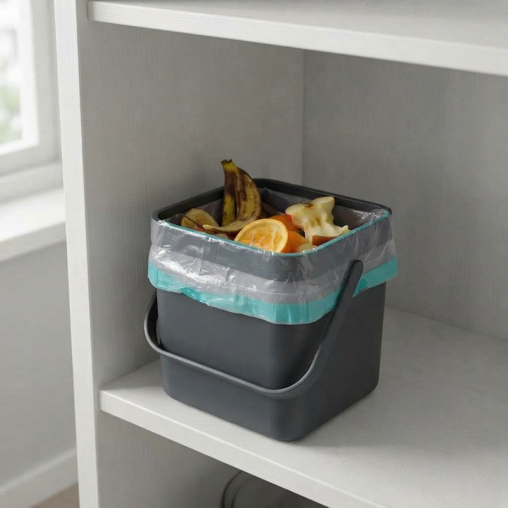 Poubelle suspendue Gino 7L - Poubelle de cuisine bio, 2 couleurs
