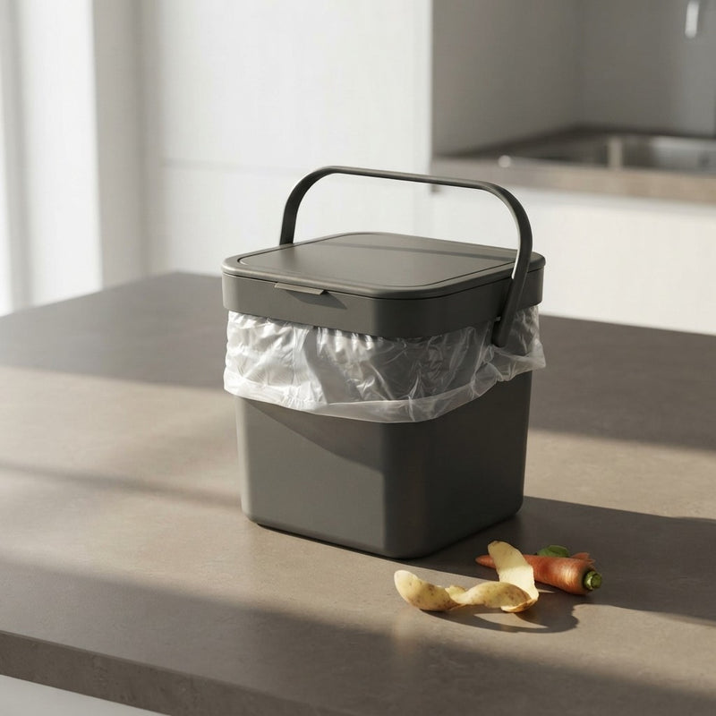 Perfect HANGING WASTE BIN FOR WET ORGANIC WASTE - GINO collection - 7 litres - 2 colours