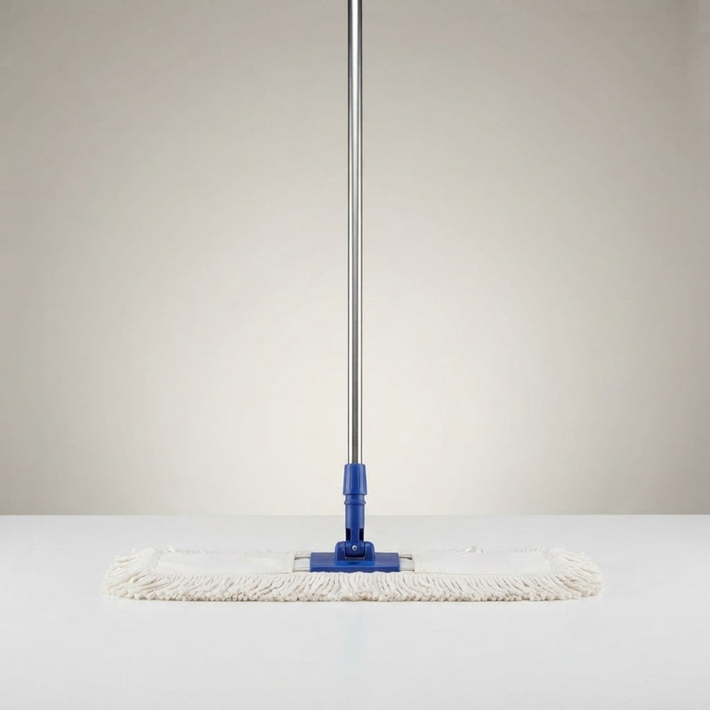 Balai industriel en coton avec manche en aluminium - Franges renforcées professionnelles - Différentes tailles