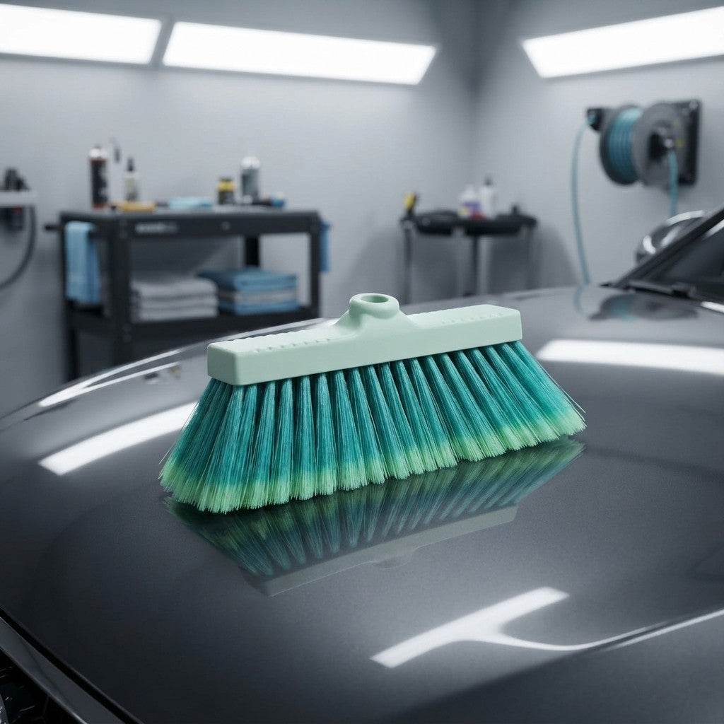 FOFO' FercasaShop® - Soft-bristled, inclined broom for washing boats, cars, campers, trucks, and industrial floors.