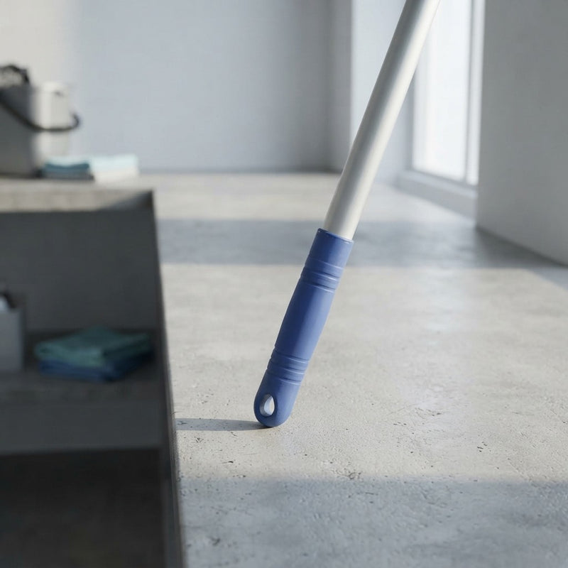 FERCASASHOP - 140 cm aluminum handle with hole for mops, floor squeegees, and mop clips. Made of high-quality aluminum.
