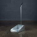 Galvanized Garbage Can with Iron Handle, 76 cm high.