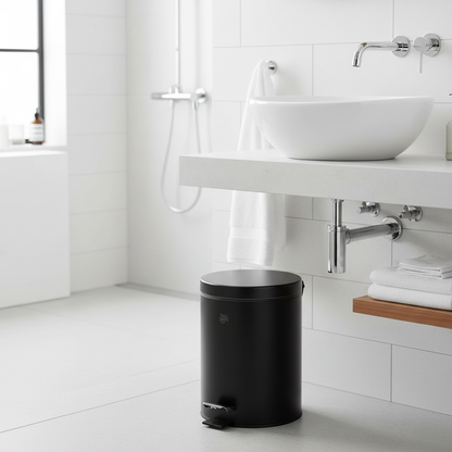 Pattumiera in bagno minimalista