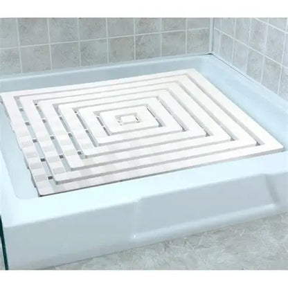 Pedana Doccia Antiscivolo 60x60 cm - Set 2 Pezzi Bianco