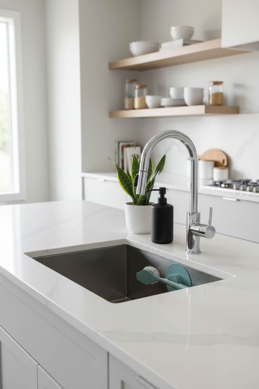 Piano elegante con sink