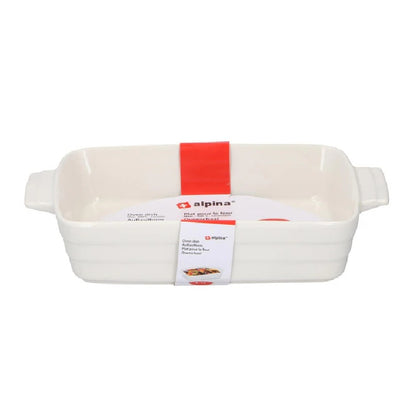 Pirofila Ceramica Rettangolare 30x18.5x6 cm 1.7L - Teglia da Forno Lavastoviglie