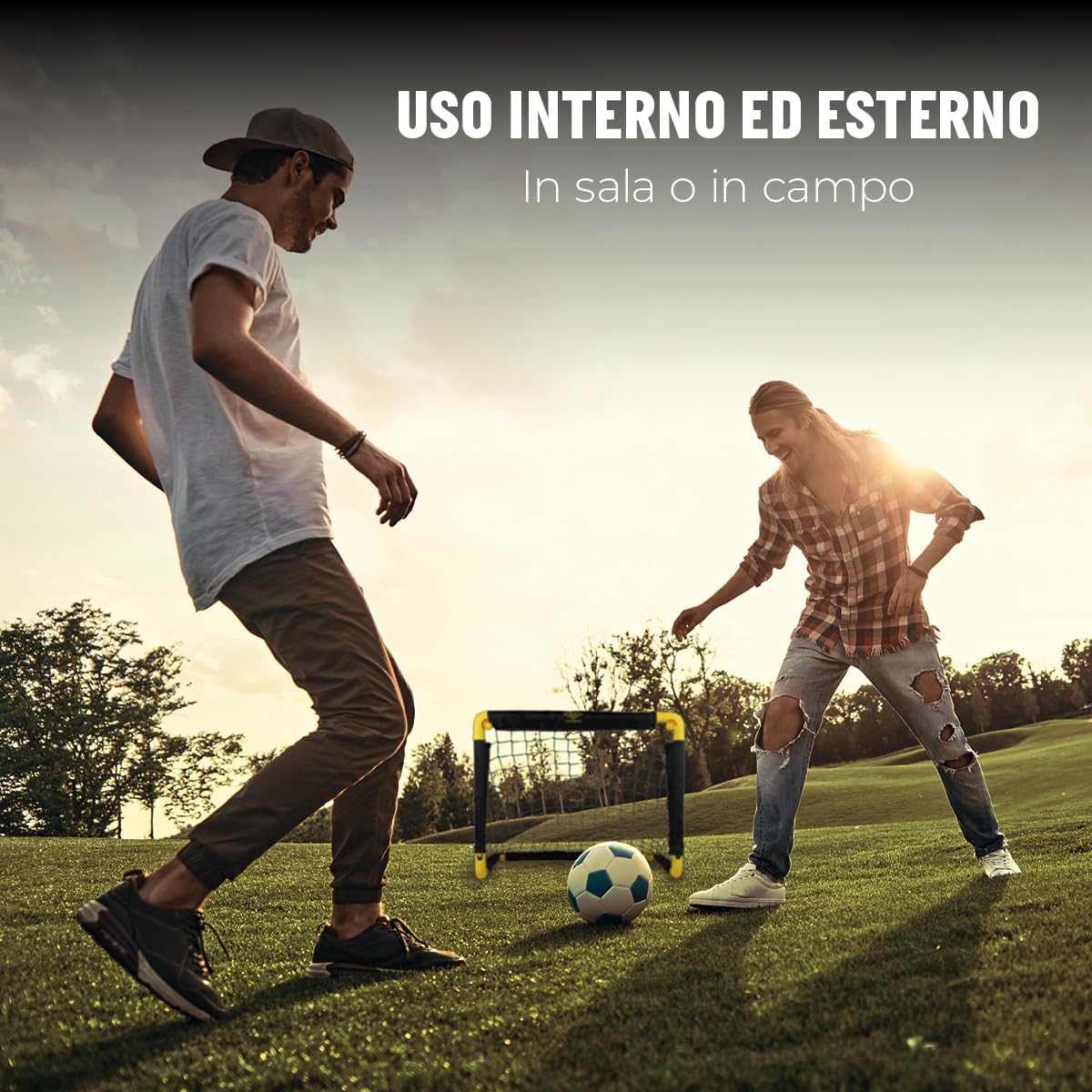 Porte Calcio Umbro Pop-Up 50x44cm Set 2 Pezzi Pieghevoli