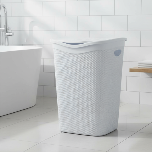 Portabiancheria in bagno moderno