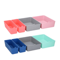 Organizer Portaoggetti Flex Impilabile 4 Pezzi colori diversi