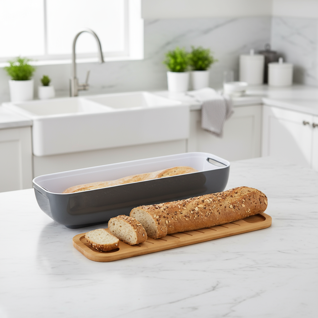 Portapane in cucina moderna