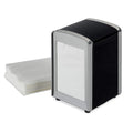 Portatovaglioli a Molla in Acciaio Inox da Bar – Dispenser Tovaglioli 17x17 cm | Nero