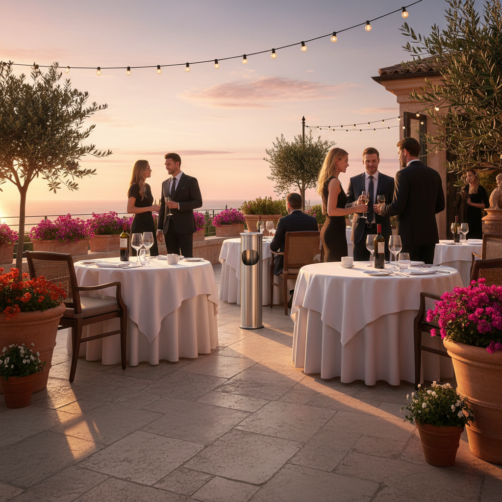 Posacenere terrazza ristorante mediterraneo