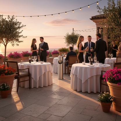 Posacenere terrazza ristorante mediterraneo