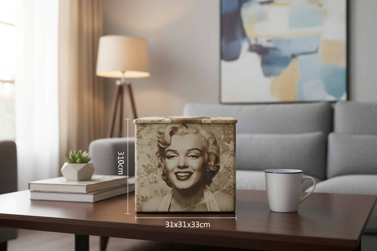 Pouf 31x31cm con tazza