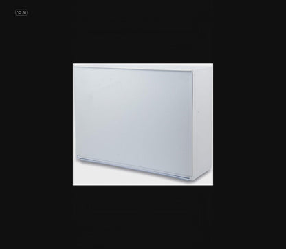 Scarpiera Liscia Bianca Impilabile - Porta Scarpe a Ribalta 51x17x39cm