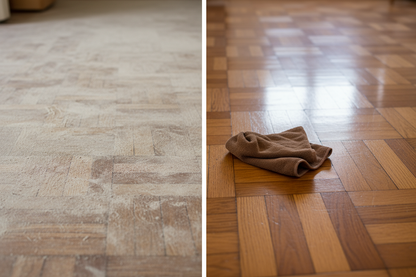 Prima e dopo la pulizia