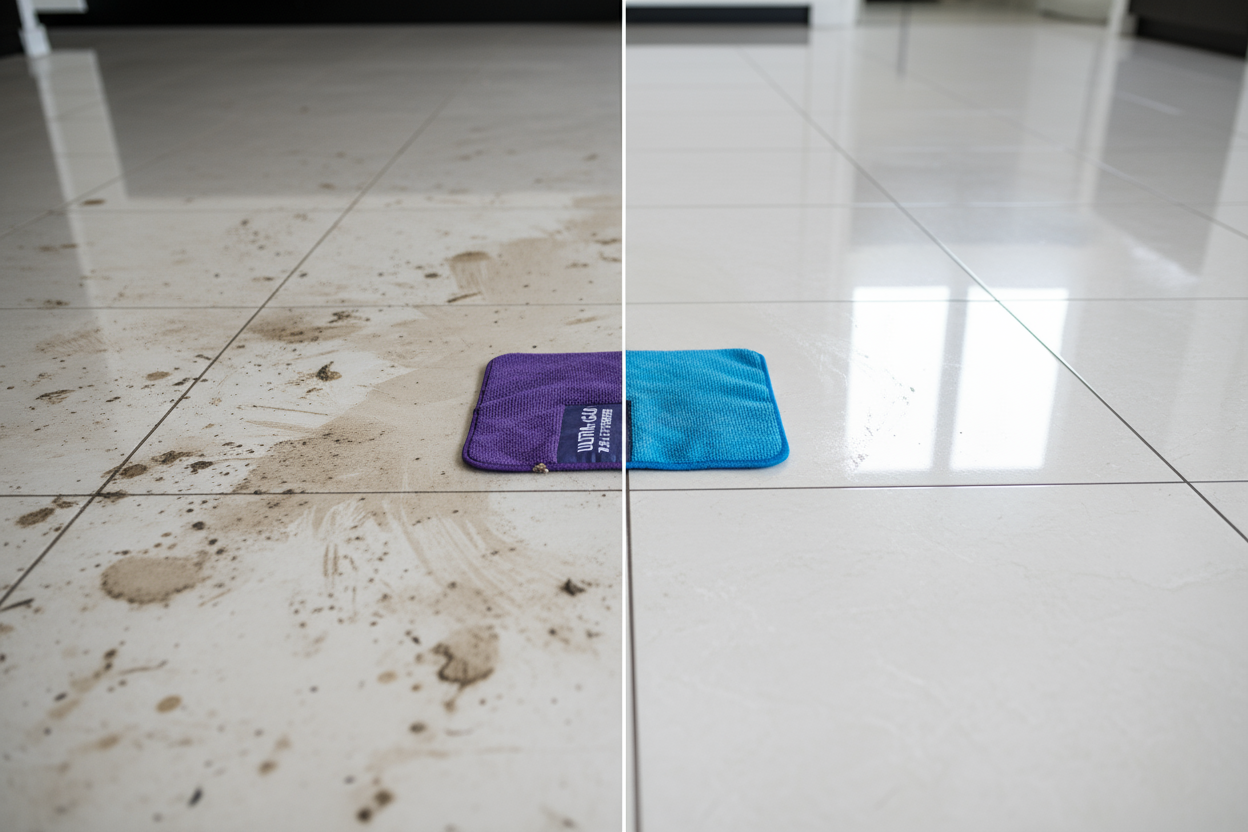 Prima e dopo pulizia