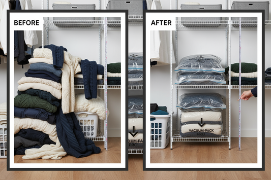 Prima e dopo - risparmio spazio