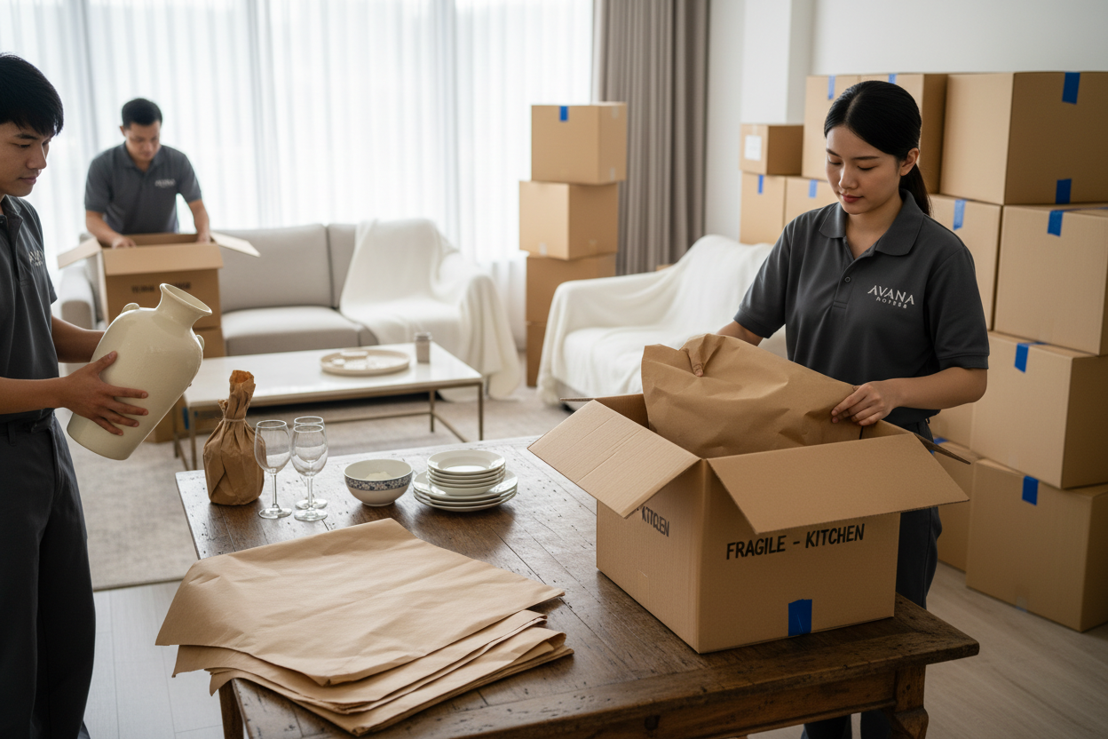 Protezione oggetti fragili durante trasloco