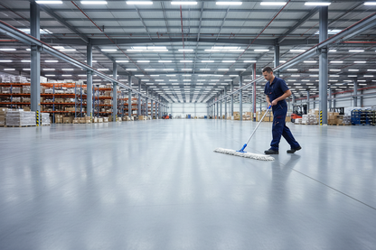 Pulizia magazzino industriale