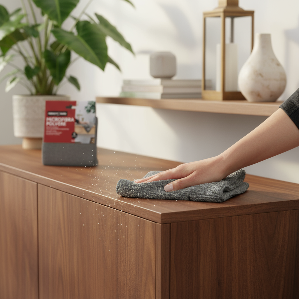 Pulizia mobili in legno