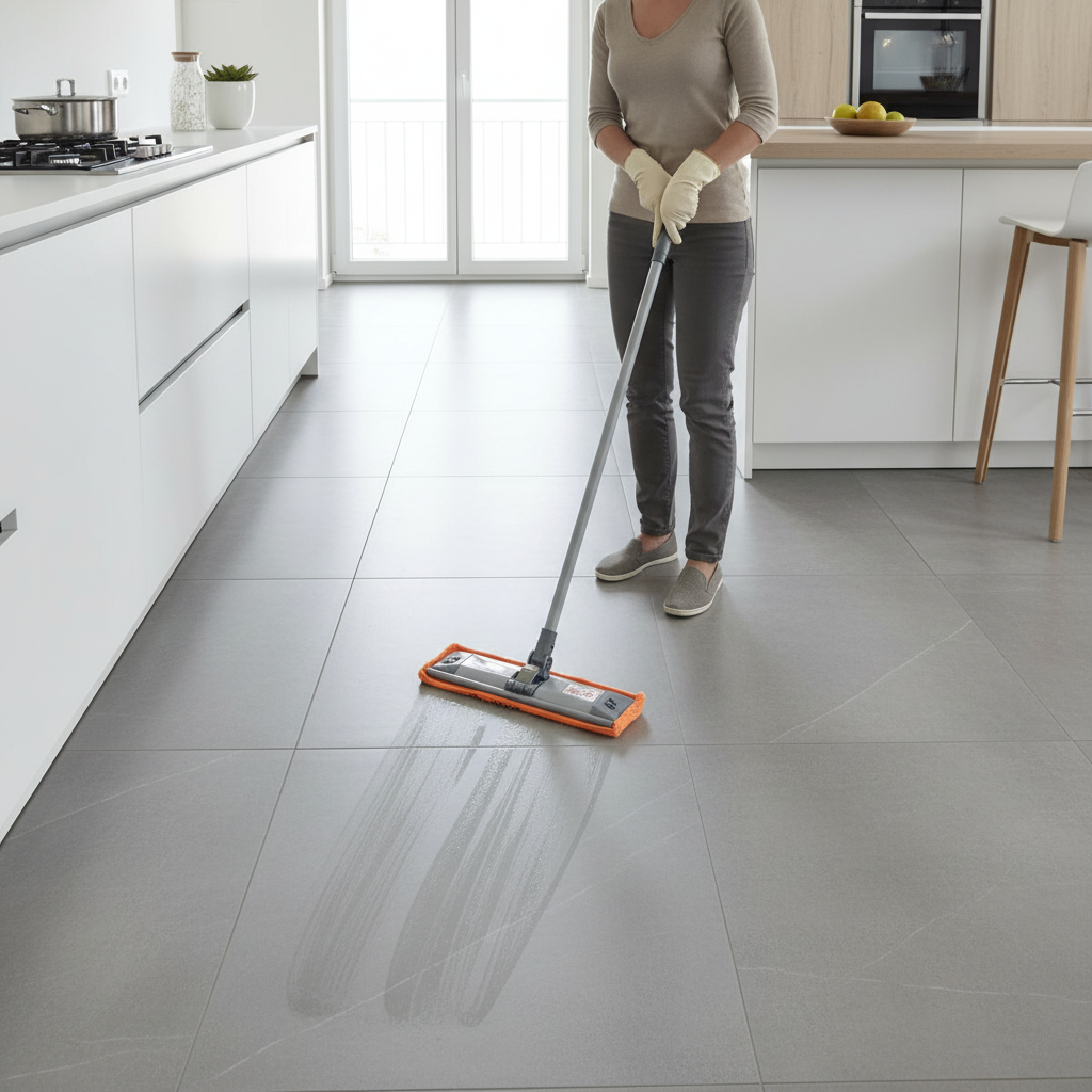 Pulizia piastrelle cucina