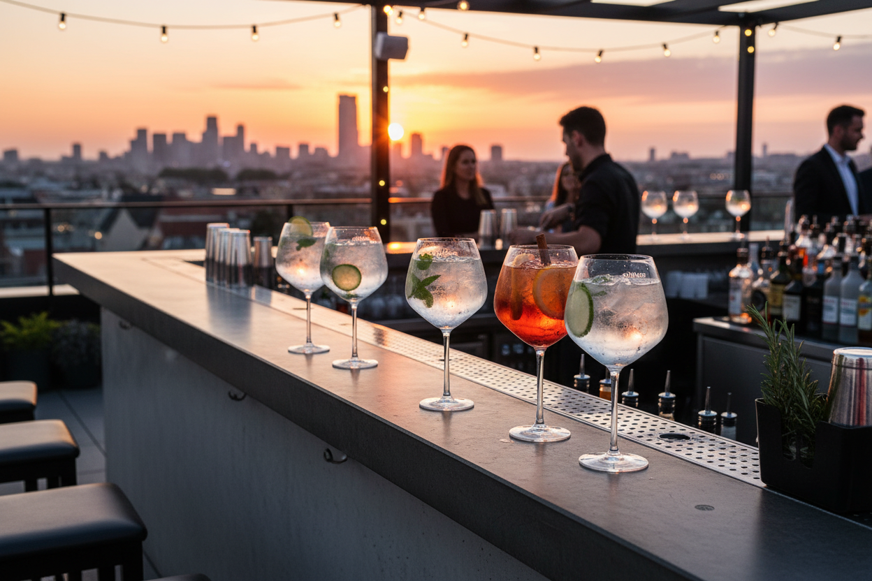 Rooftop bar elegante