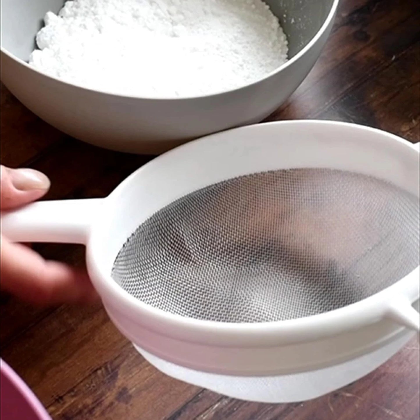 Colino Setaccio a Maglia Fine 22cm - Multiuso per Cucina, Pasticceria e Bevande