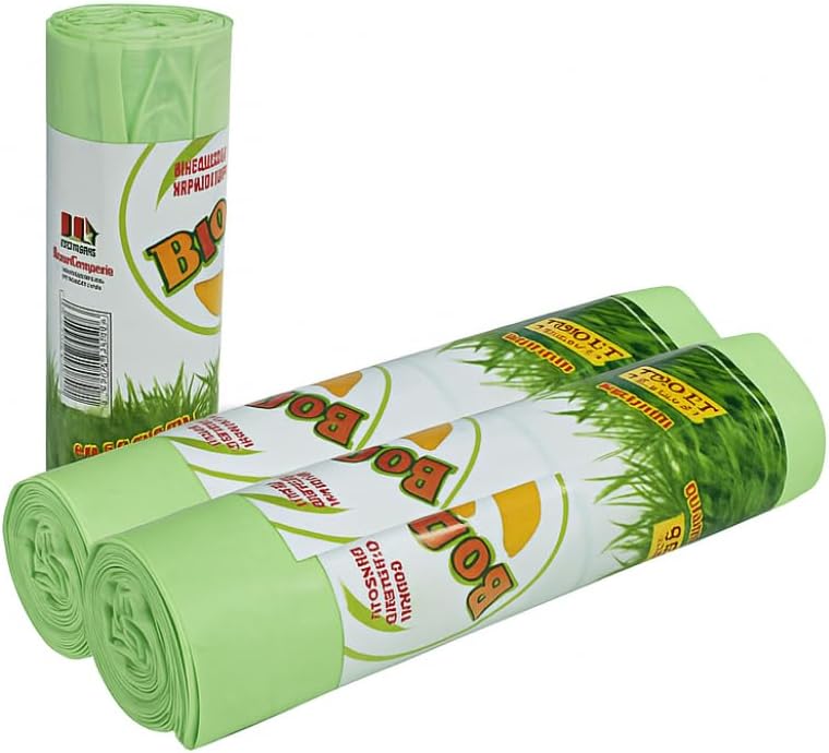 Sacchi Bio Compostabili con Bretelle 55x68cm - Raccolta Umido Organico Made in Italy