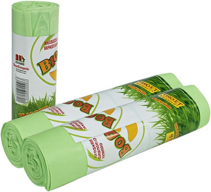 Sacchi Bio Compostabili con Bretelle 55x68cm - Raccolta Umido Organico Made in Italy