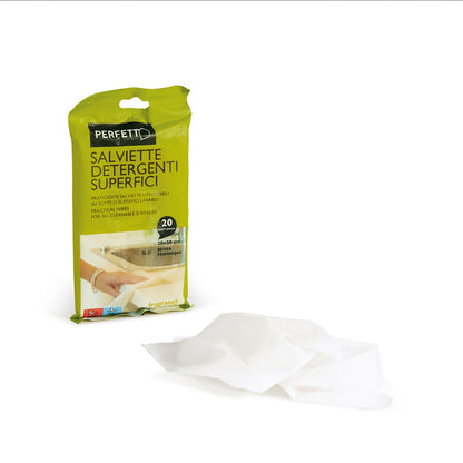 Salviette Igienizzanti Perfetto 20pz - Limone | Pulizia Superfici Senza Risciacquo