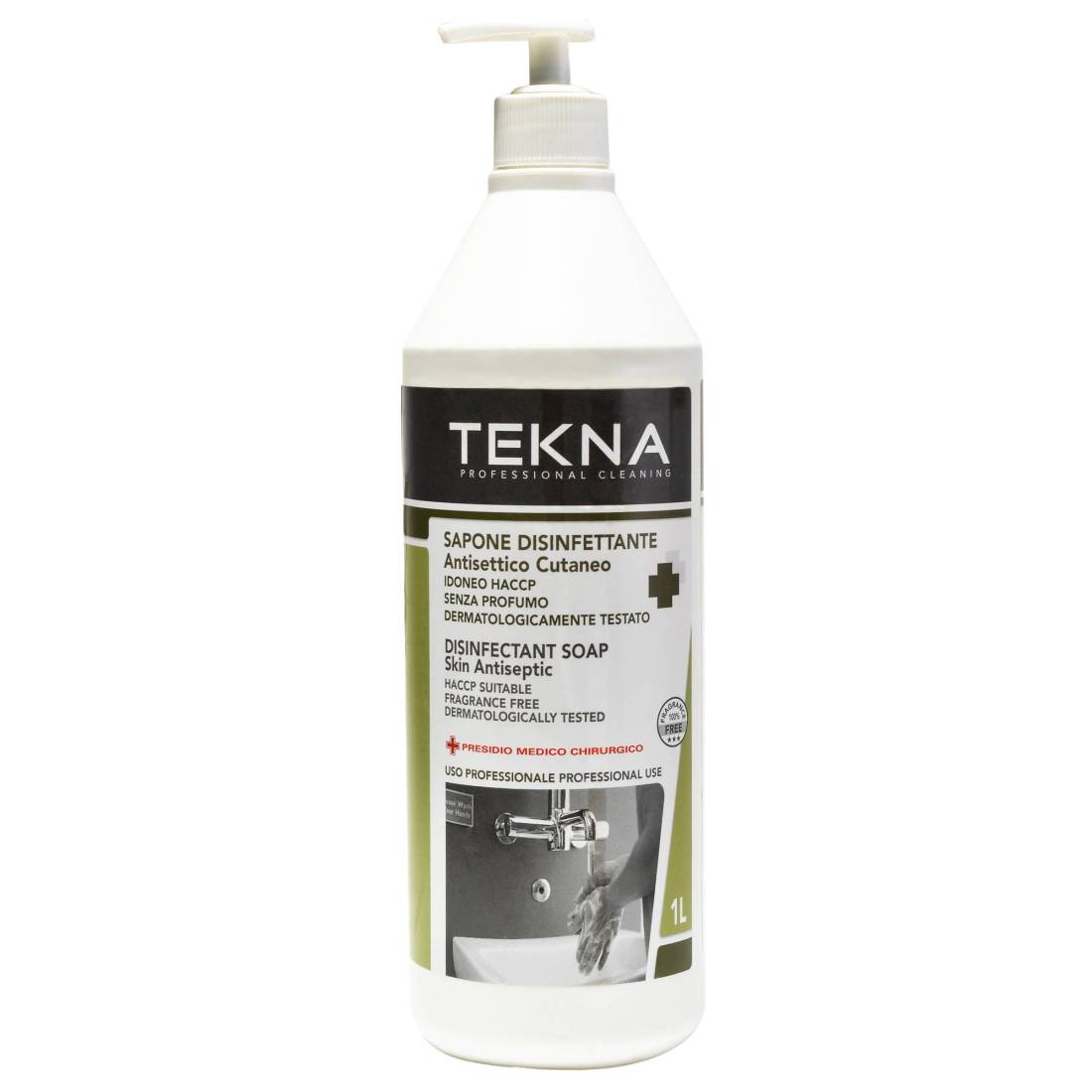 Sapone Disinfettante Antisettico 1L con Dispenser Tekna K014