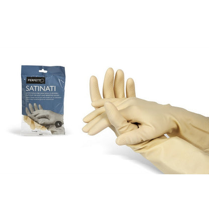 Guanti in Lattice Satinati per Pelli Sensibili - Presa Antiscivolo - Uso Domestico